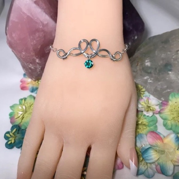Pixie Dust Green Topaz Sterling Silver Bracelet - Picture 2 of 6